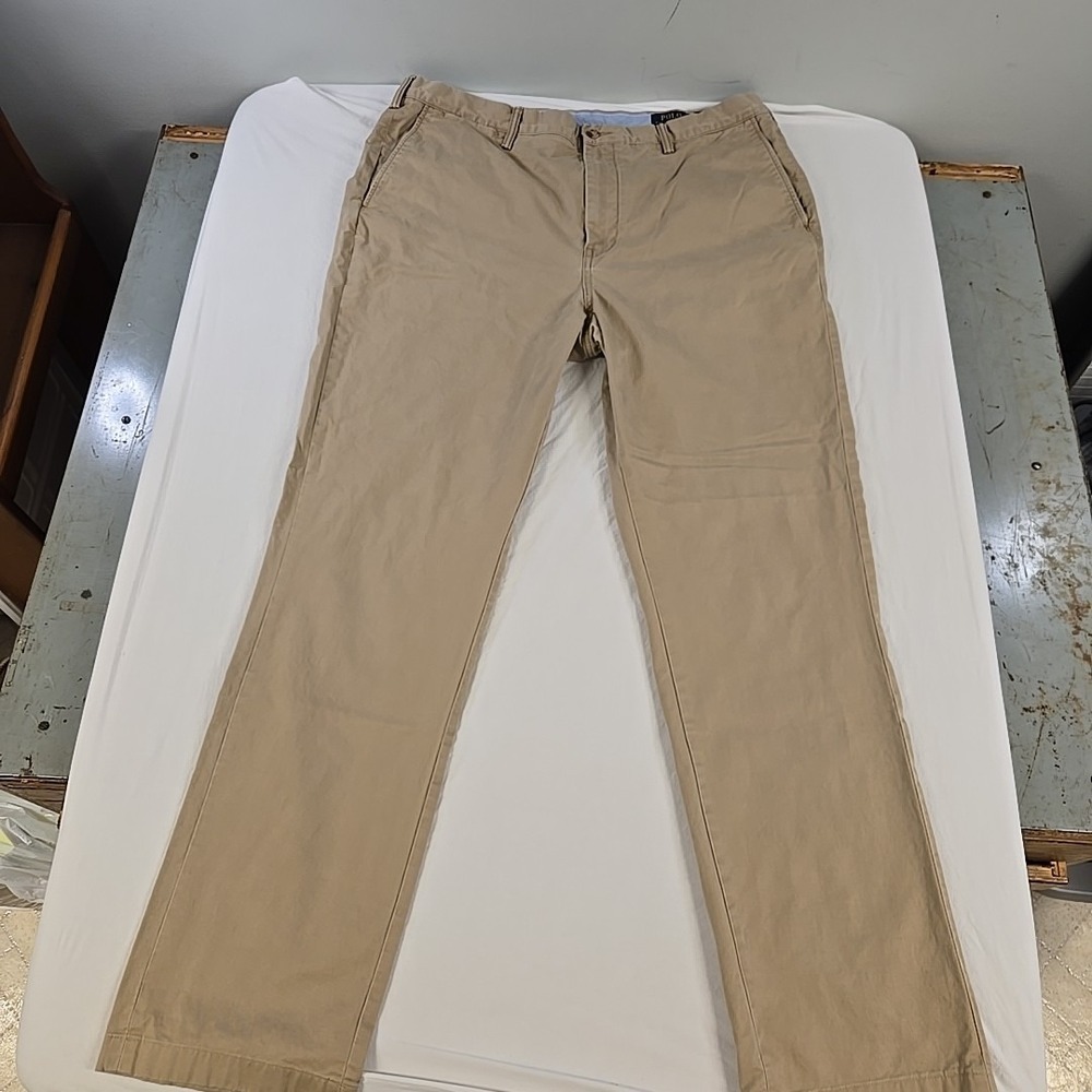 Polo Ralph Lauren Mens Chino Pants Stretch Classic Fit 38x33* Khaki Relaxed